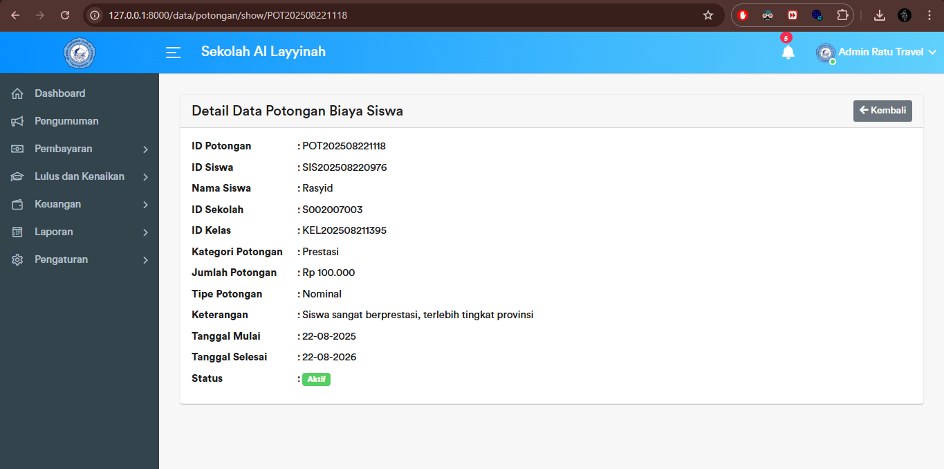 Potongan Siswa - Show